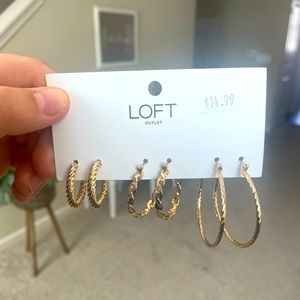 Loft Hoop Earring Set - new!